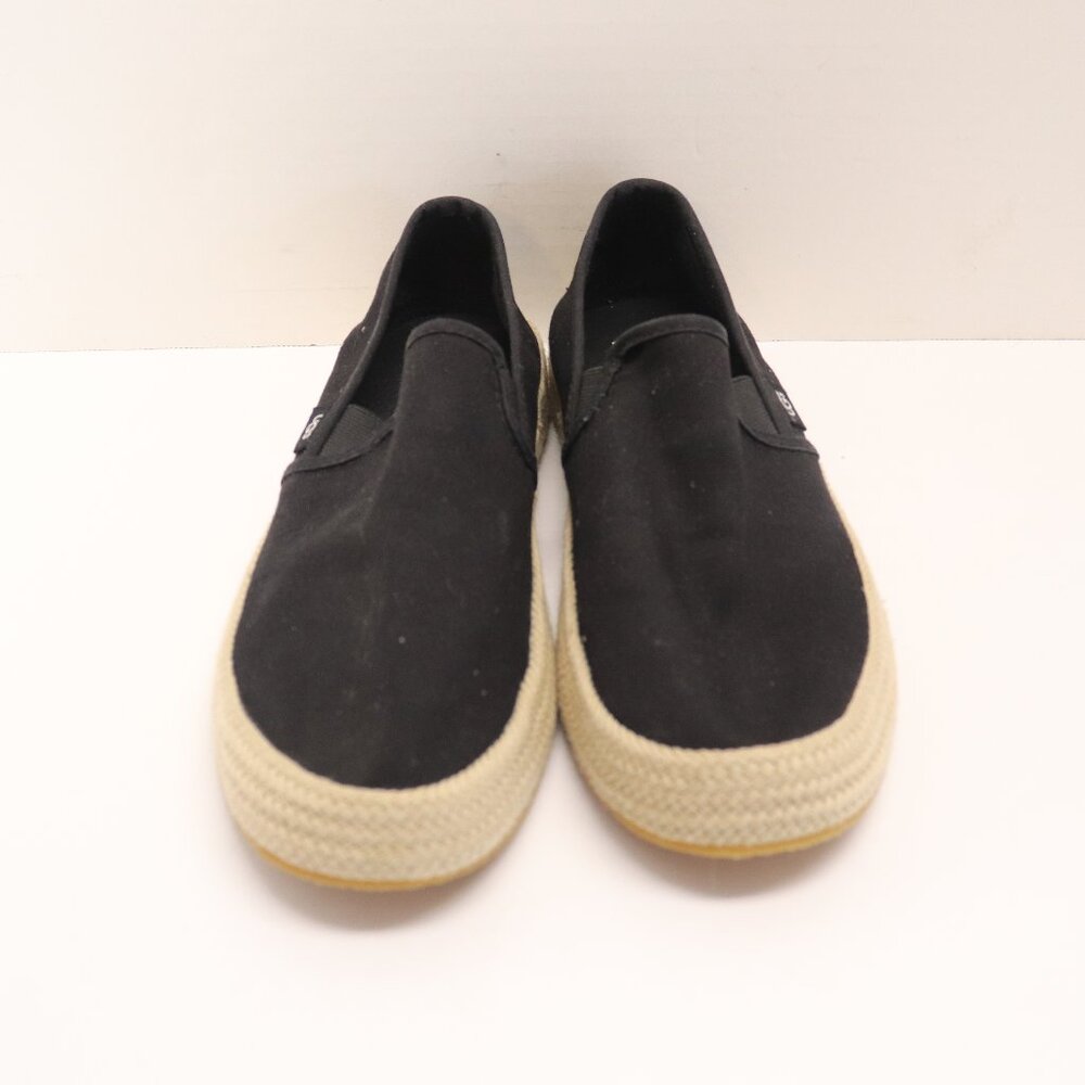 UGG Slip-On Espadrille Women's Shoes Black Canvas Size 7.5 Preowned